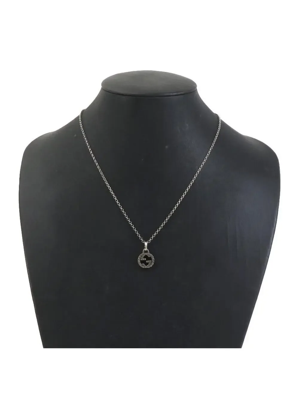 Auth Gucci Interlocking G Necklace #329689G19B